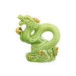 Фигурка декоративная Elan Gallery 10х5х10.5 см Китайский дракон зеленая с золотом