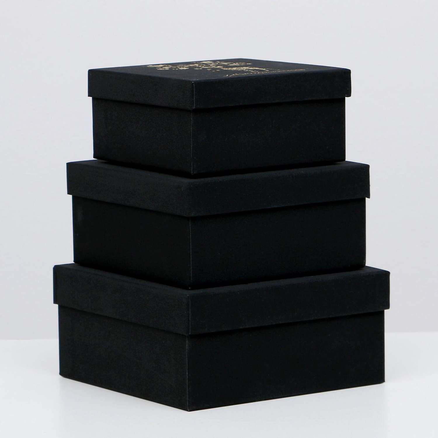 Набор Sima-Land коробок 3 в 1«Золотая лань» 20×20×9.5 15.5×15.5×7.5 см - фото 2