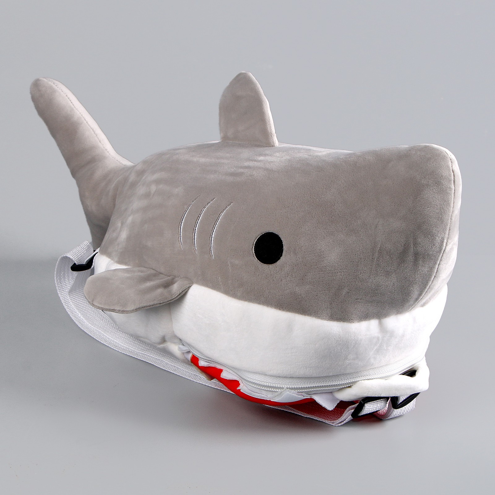 Рюкзак детский Milo Toys плюшевый «Акула» 30 х 7 х 20 см - фото 1