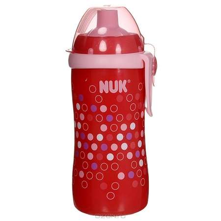Бутылочка-поильник Nuk First Choice с трубочкой Красная