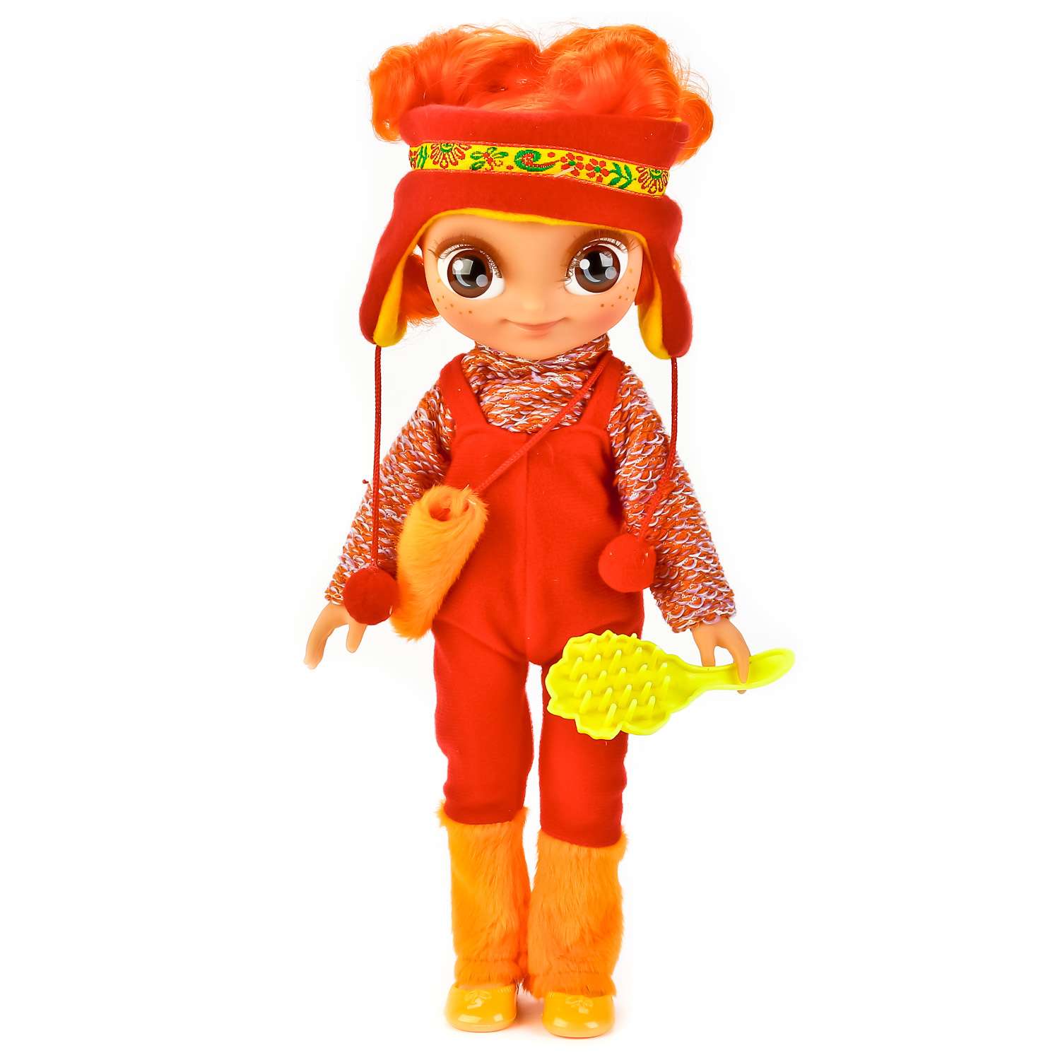 Кукла Карапуз Cказочный патруль Алёнка в зимней одежде SP0117-A-RU-W 18 249107 - фото 1