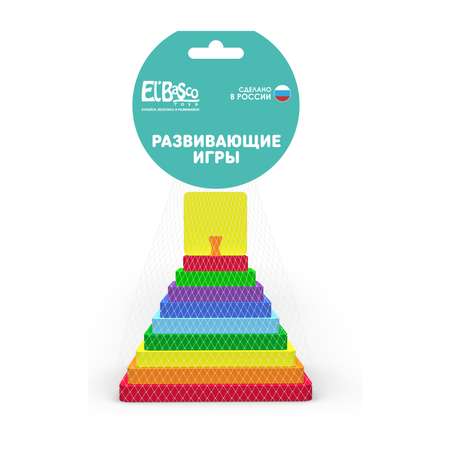 Пирамидка ElBascoToys Квадрат 16-067