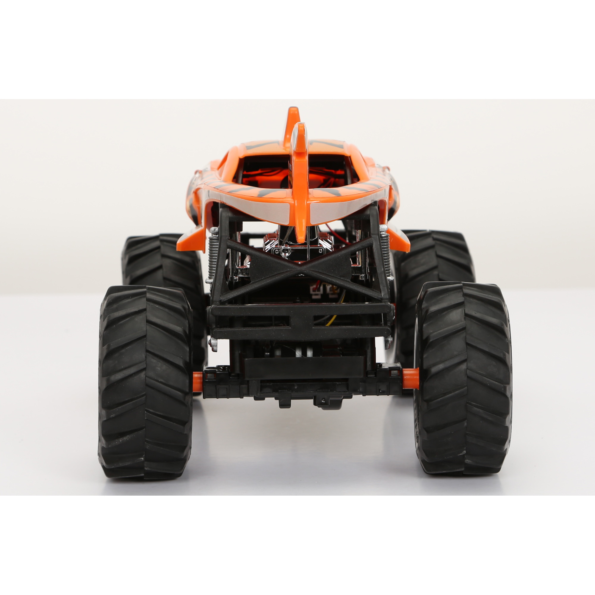 Машина Hot Wheels РУ 1:15 Monster Truck Tiger Shark Оранжевый 61550U купить  по цене 3999 ₽ в интернет-магазине Детский мир