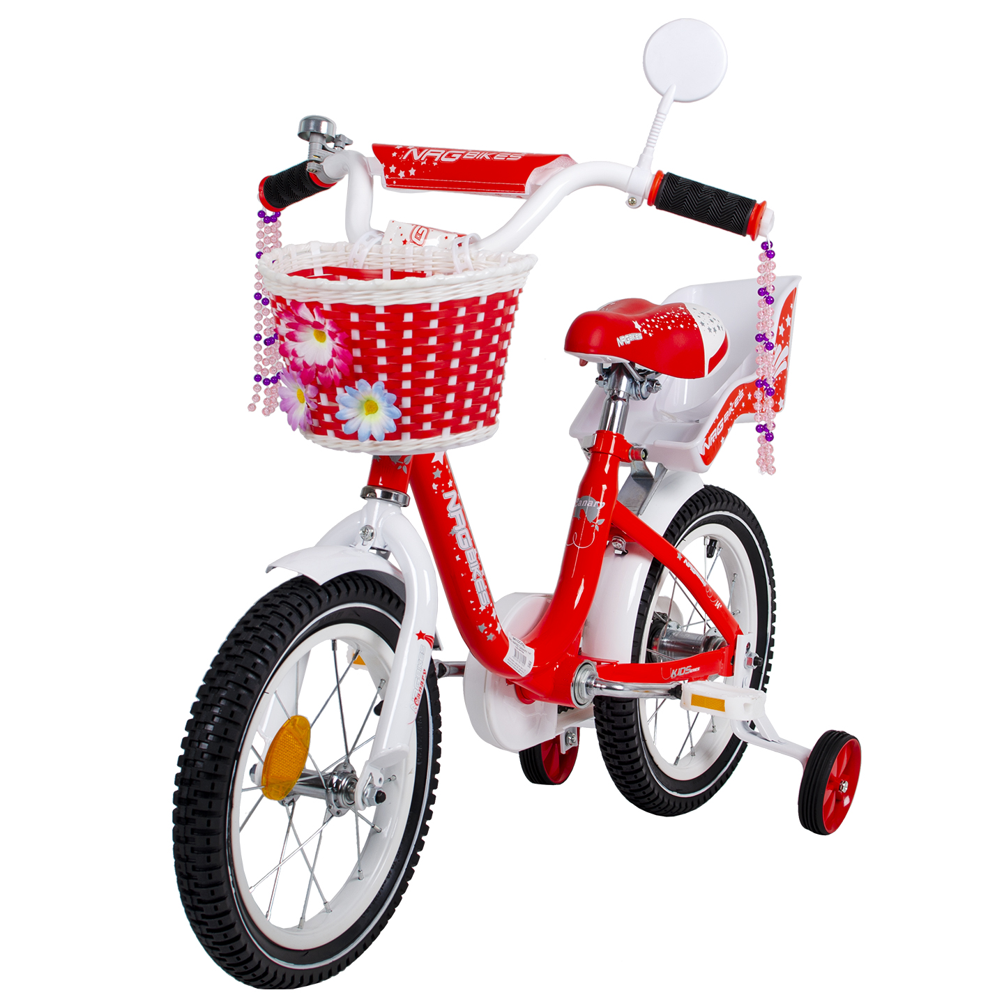 Велосипед NRG BIKES Canary 14 red-white - фото 12