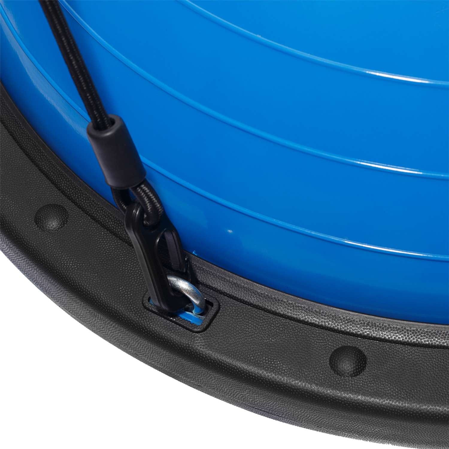 Балансировочная полусфера BOSU STRONG BODY PROFI в комплекте со съемными эспандерами синяя - фото 8