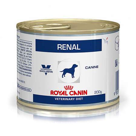 Корм для собак ROYAL CANIN Renal при почечной недостаточности консервированный 0.2кг