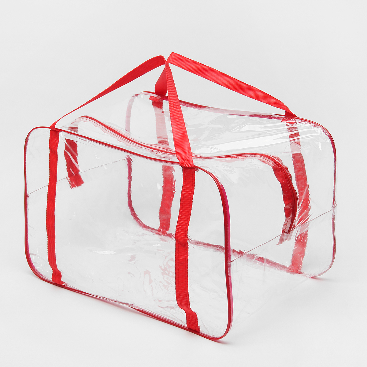 Сумка в роддом Kinderbox прозрачный красный - фото 1