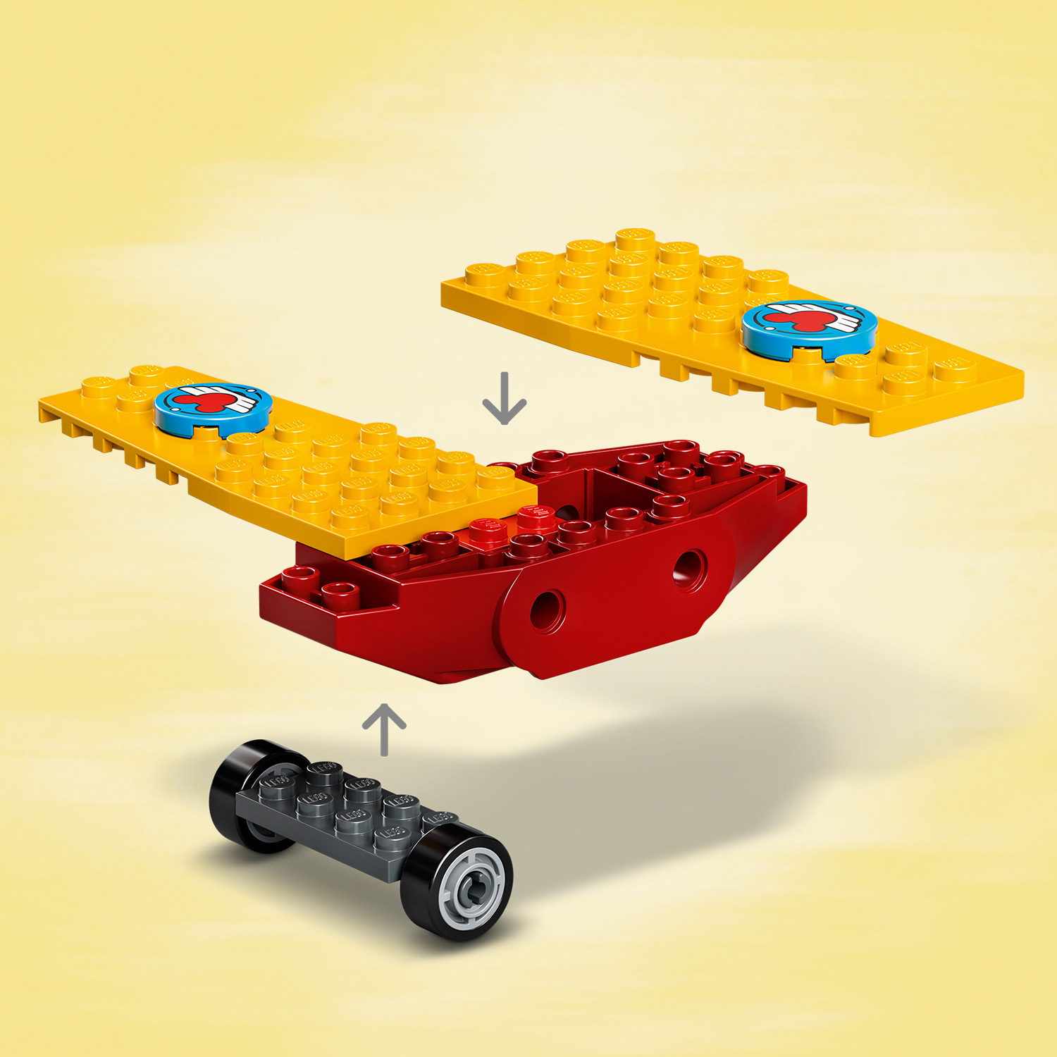 Конструктор LEGO Mickey and Friends Винтовой самолёт Микки блочный - фото 7