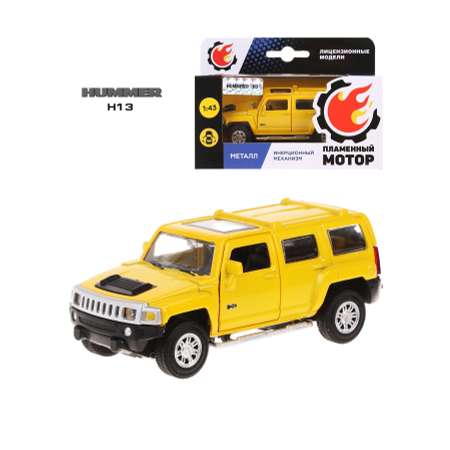 Машина инерционная Пламенный мотор 1:43 Hummer H3 металл