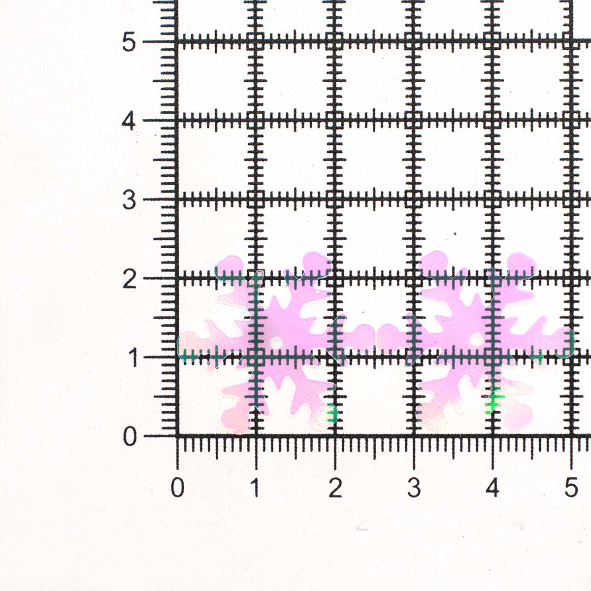 Пайетки Astra Craft Снежинки декоративные для творчества и рукоделия 24 мм 10 гр розовый прозрачный - фото 3