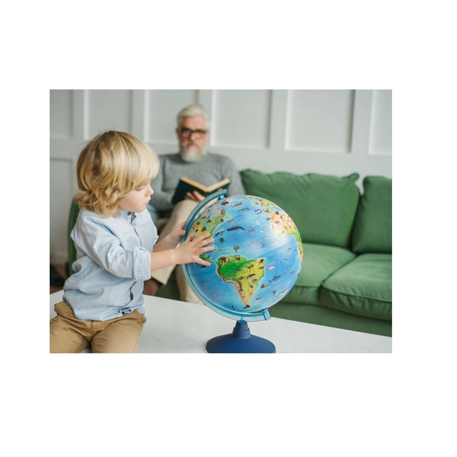 Глобус Globen Зоогеографический детский диаметром 25 см - фото 8