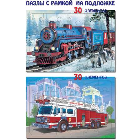 Пазлы Лада комплект Сибирский экспресс -Пожарная машина