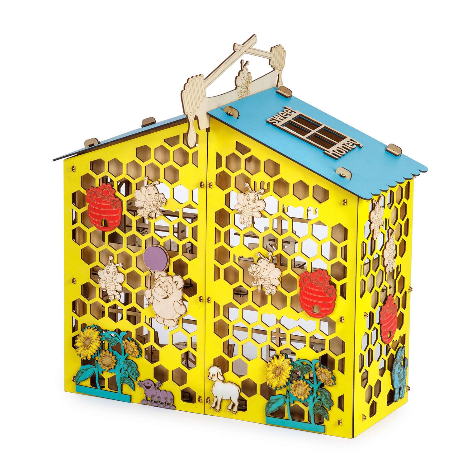 Сборная модель Тутси Кукольный домик Сладкий мед с мебелью из дерева 1-204-2021 - фото 2