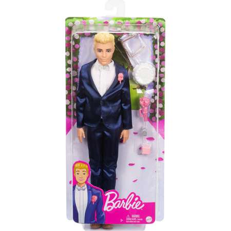 Кукла Barbie Кен Жених в свадебном костюме GTF36