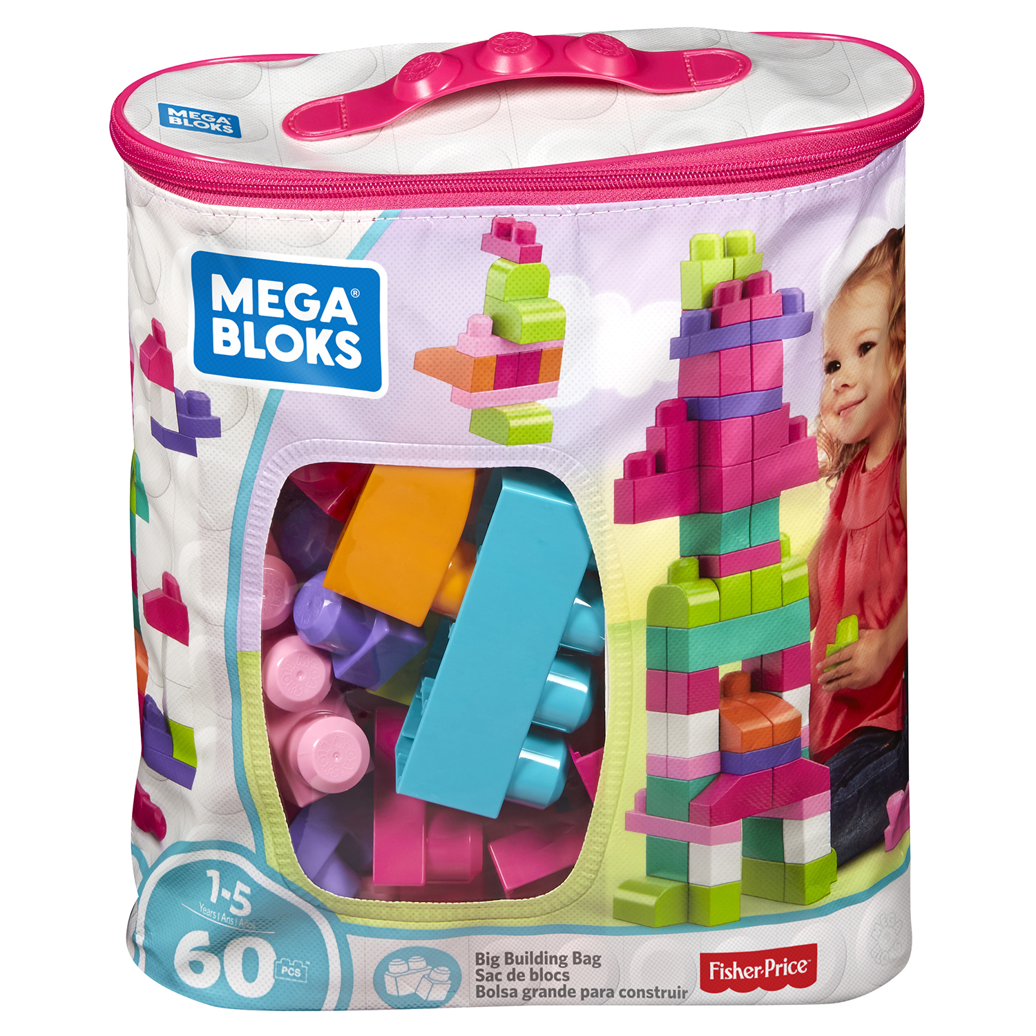 Конструктор Mega Bloks First Builders 60деталей в ассортименте DCH54/DCH55/CYP67 - фото 4