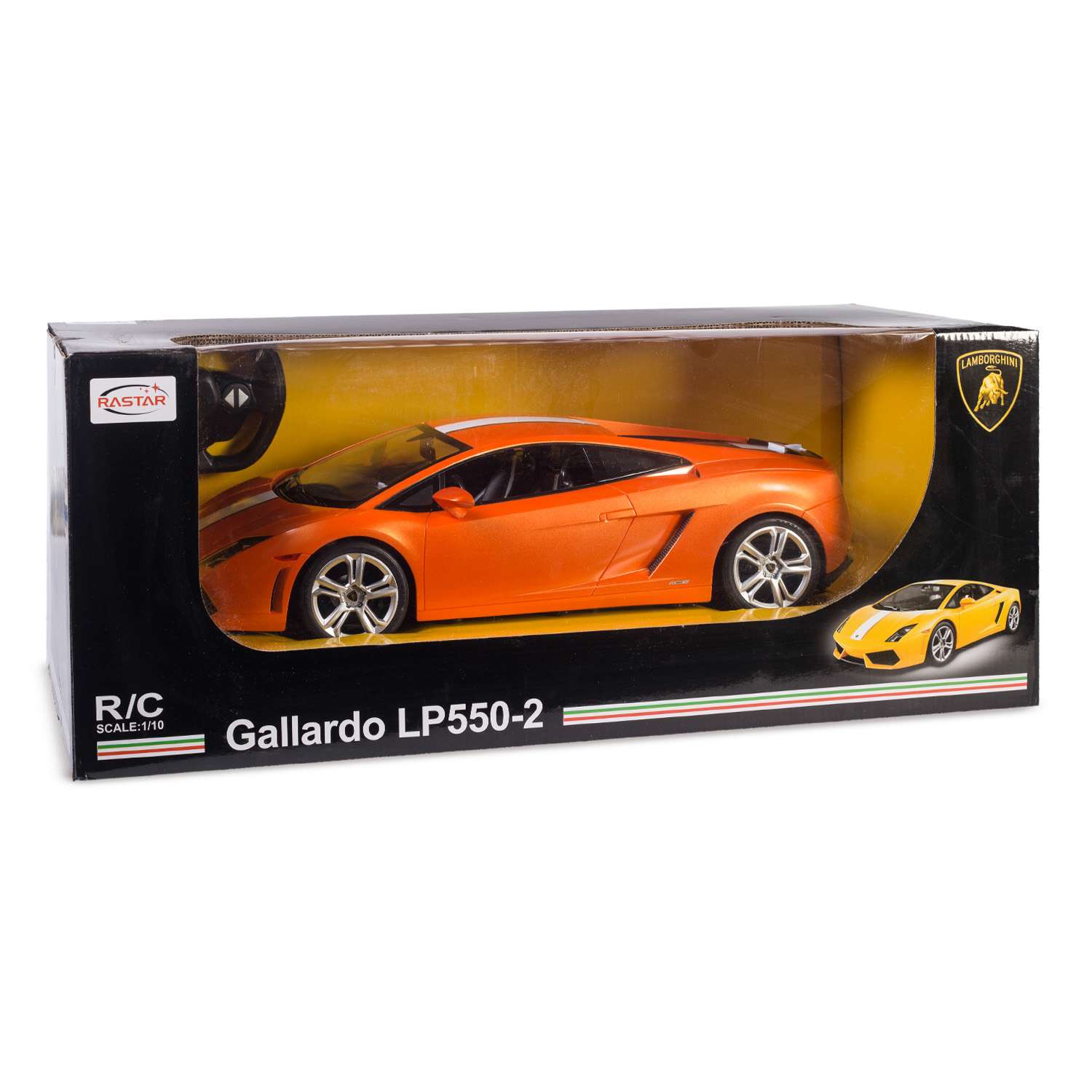 Машинка р/у Rastar Lamborghini LP550-2 1:10 оранжевая - фото 3