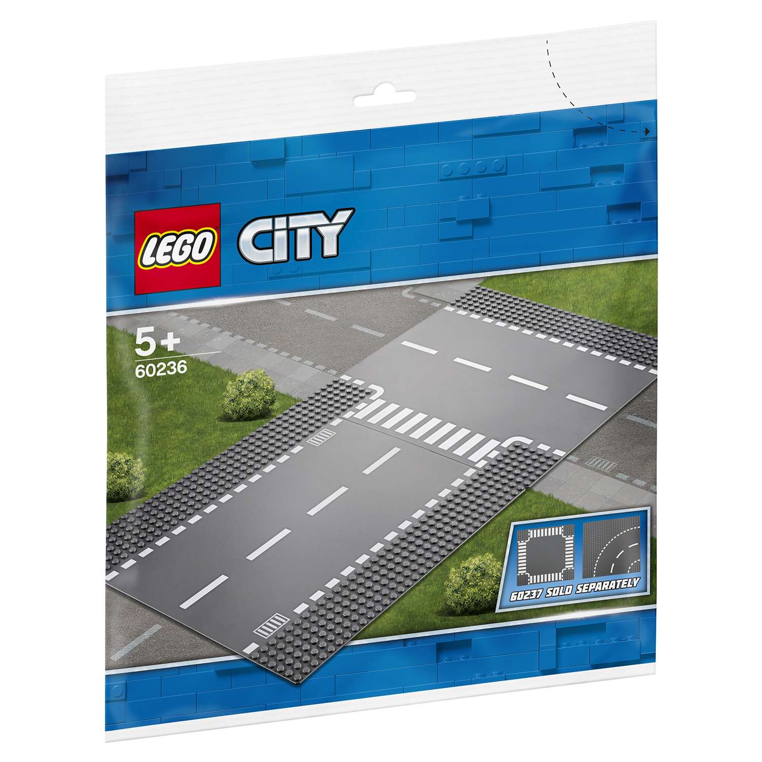 Конструктор LEGO City Supplementary Прямой и Т-образный перекресток 60236 - фото 2