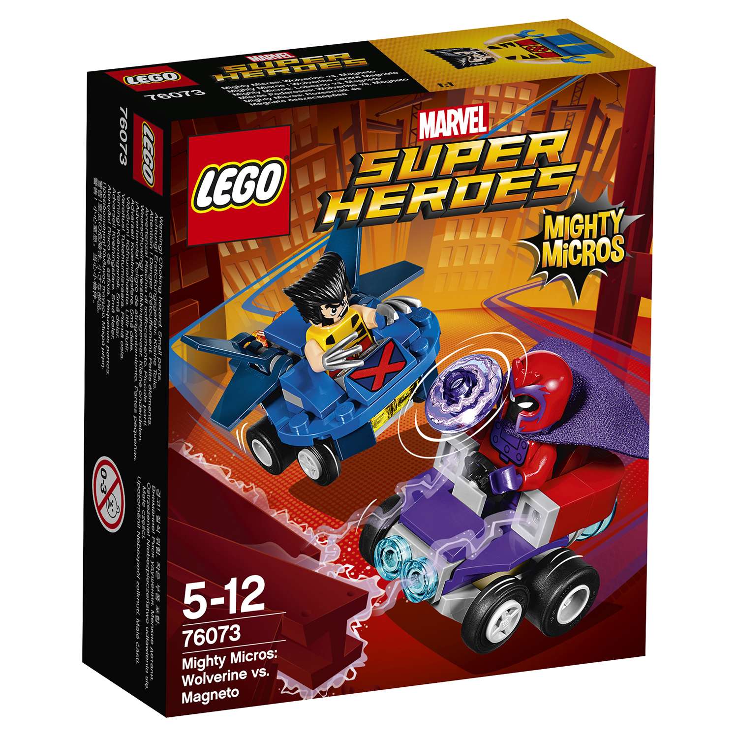 Конструктор LEGO Super Heroes Mighty Micros: Росомаха против Магнето (76073) - фото 2