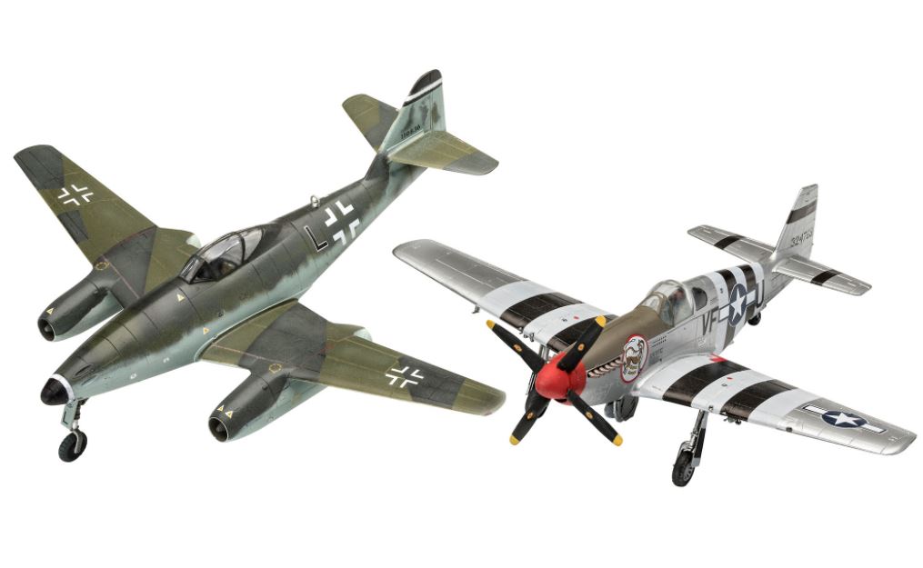 Набор Revell Combat Set Турбореактивный истребитель Me262 и истребитель дальнего радиуса действия P-51B 63711 - фото 2