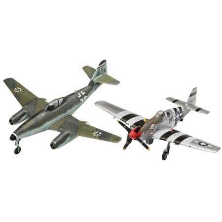 Набор Revell Combat Set Турбореактивный истребитель Me262 и истребитель дальнего радиуса действия P-51B
