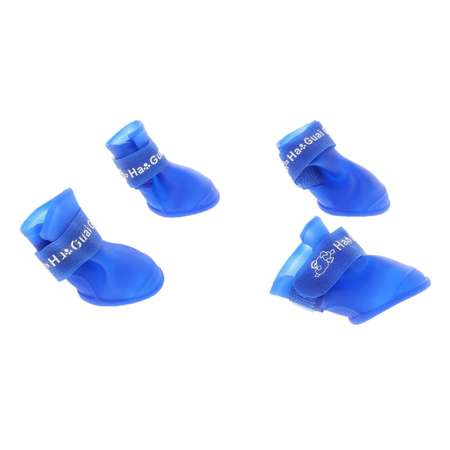 Сапоги Пижон резиновые Вездеход набор 4 шт размер L подошва 5.7х4.5 см синие