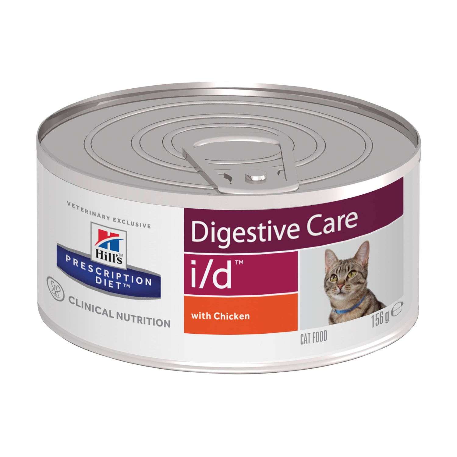 Корм для кошек HILLS 156г Prescription Diet i/d Digestive Care для ЖКТ с курицей консервированный - фото 1