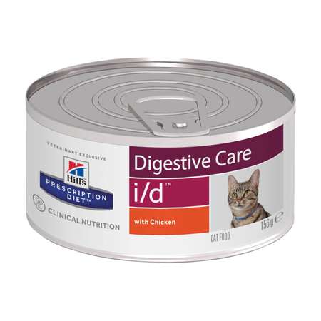 Корм для кошек HILLS 156г Prescription Diet i/d Digestive Care для ЖКТ с курицей консервированный