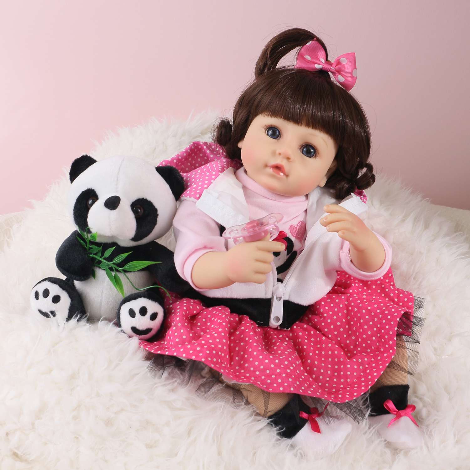 Кукла Реборн QA BABY Алина девочка большая пупс набор игрушки для девочки 42 см 45003 - фото 3