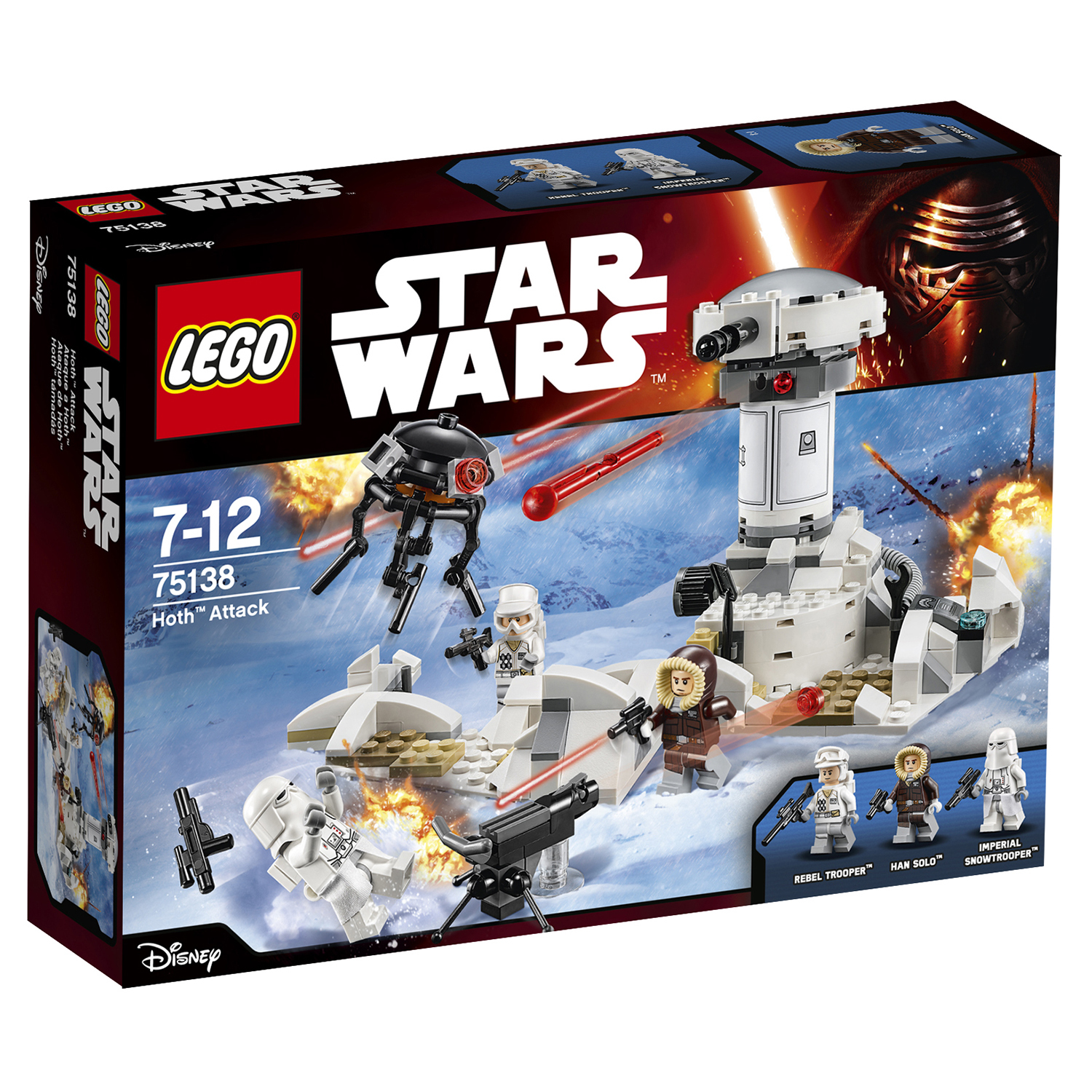 Конструктор LEGO Star Wars TM Нападение на Хот™ (75138) купить по цене 2499  ₽ в интернет-магазине Детский мир