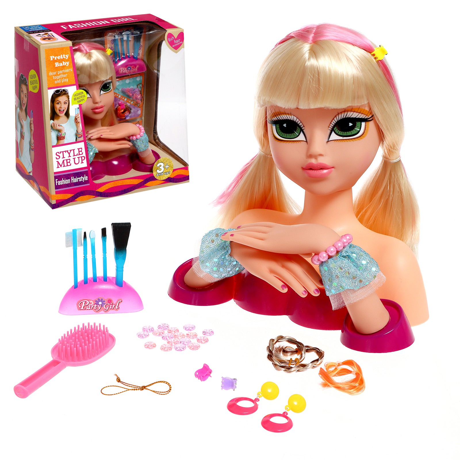 Кукла-манекен Sima-Land для создания причёсок «Кэсси» с аксессуарами - фото 1