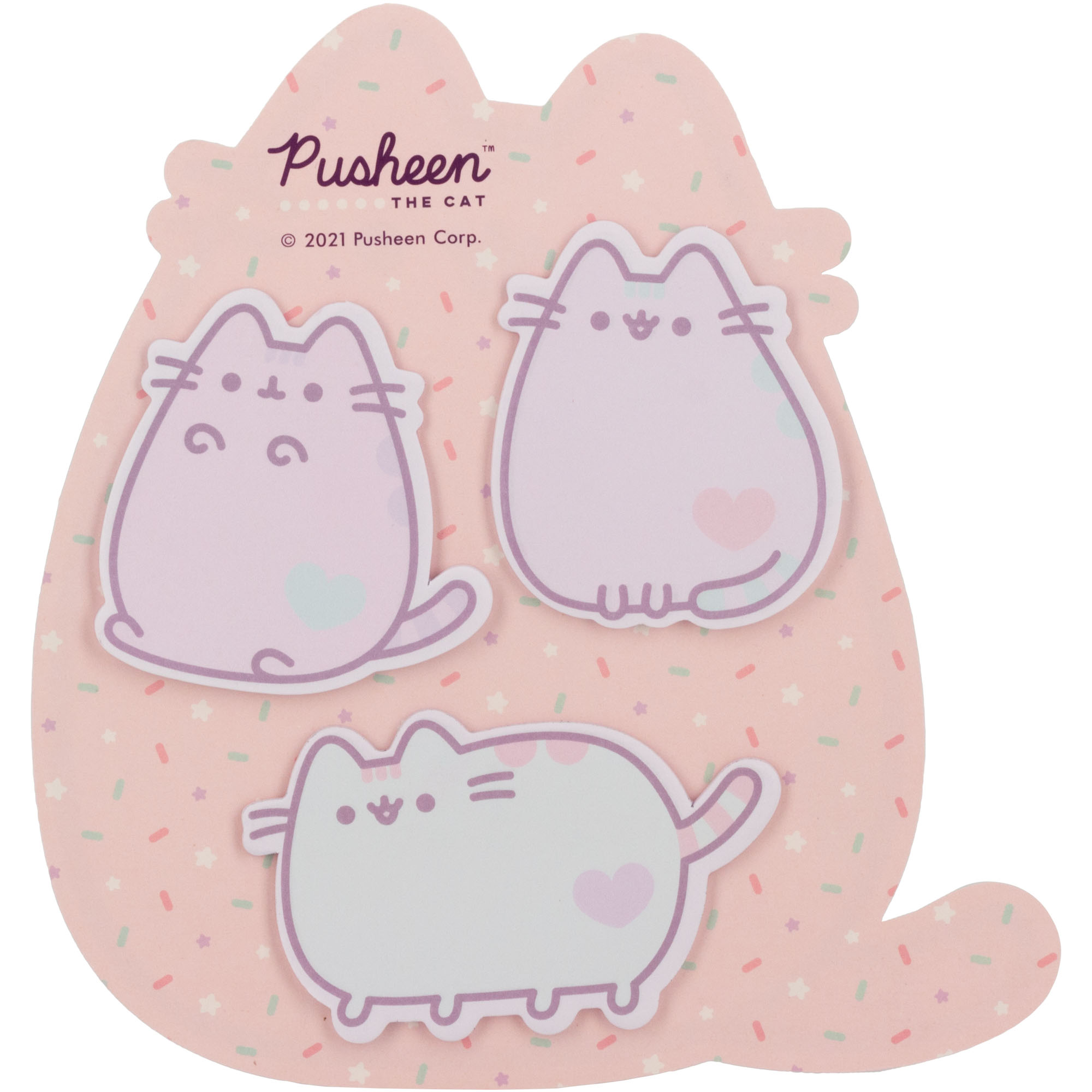 Набор стикеров для записей Pusheen 3шт по 20л PUIS-UA1-SSN3 - фото 2