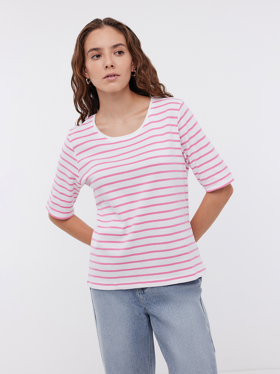 Футболка Baon B2324209/PINK STRIPED - фото 1