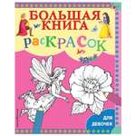 Книга Эксмо Большая книга раскрасок для девочек