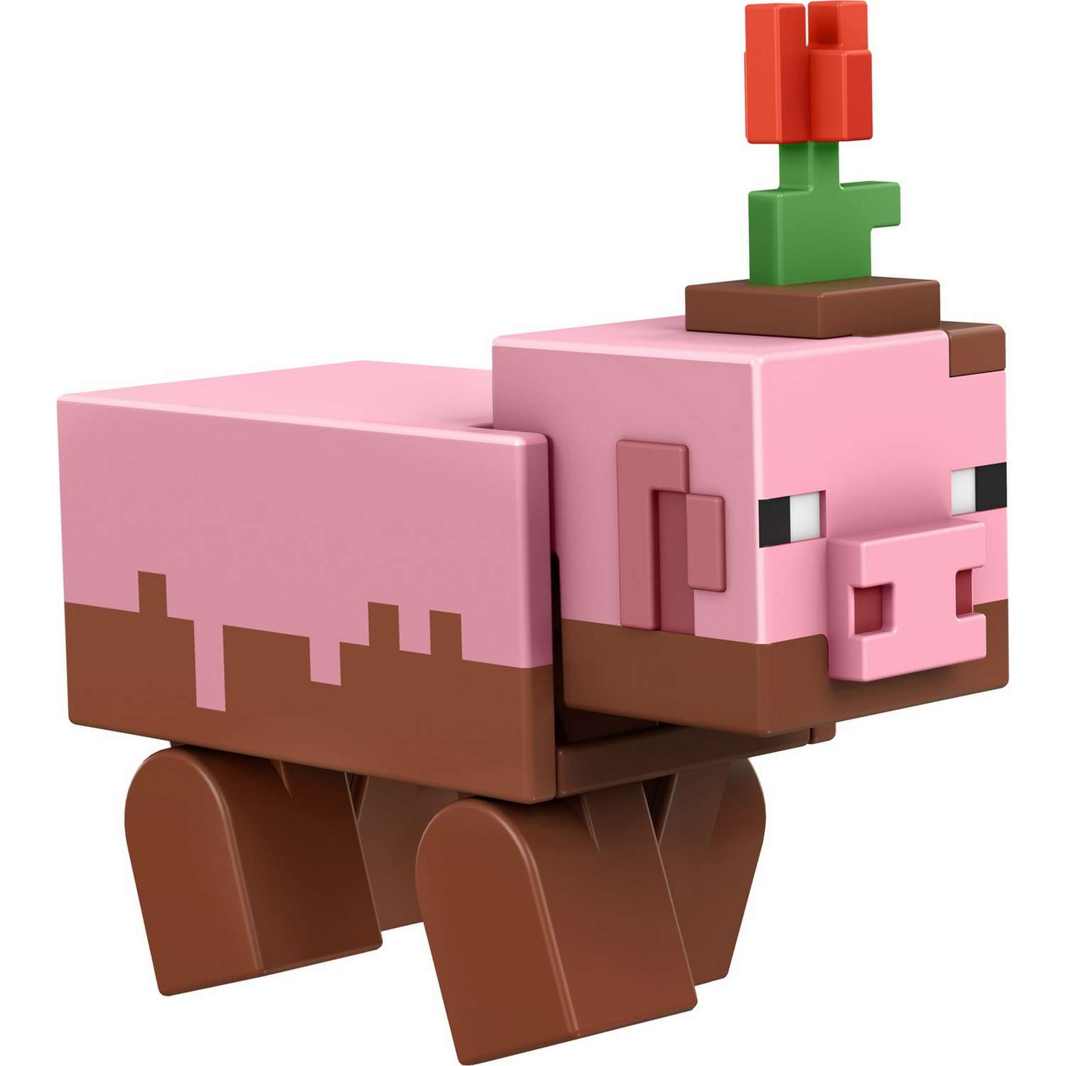 Фигурка Minecraft Свинья испачканная с аксессуарами GTP22 - фото 3