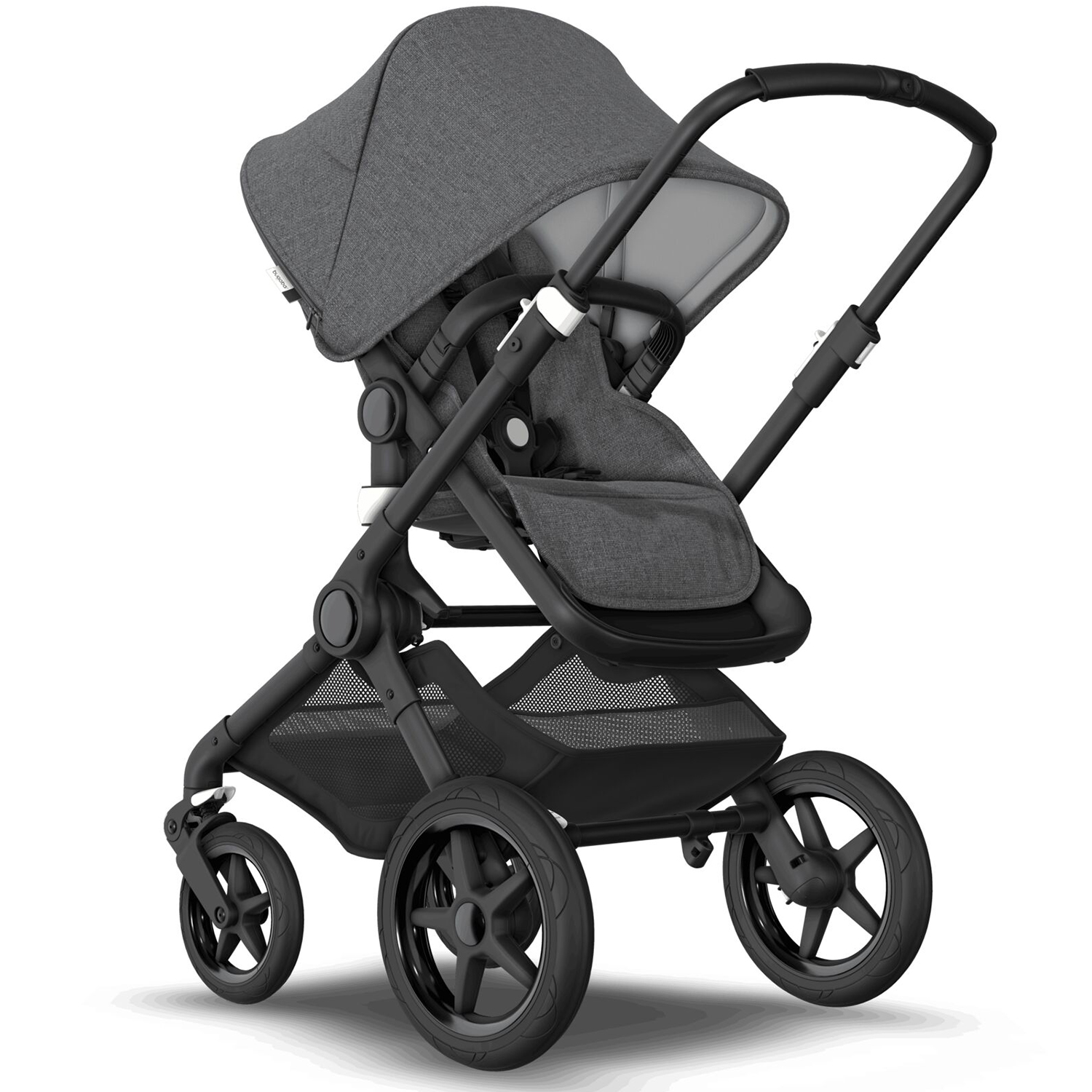 Коляска 2в1 Bugaboo Fox2 Complete Black Grey Melange-Grey Melange - фото 6