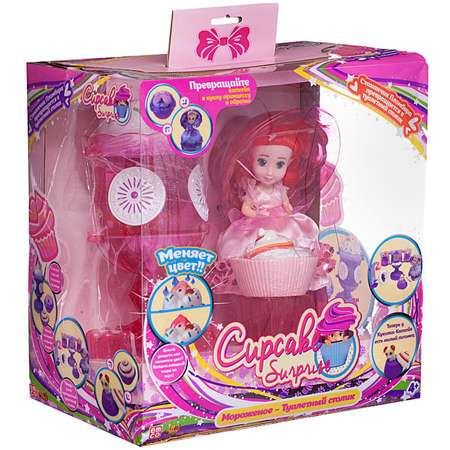 Игровой набор Туалетный столик ABTOYS куколка Capecake Surprise с питомцем цвет розовый