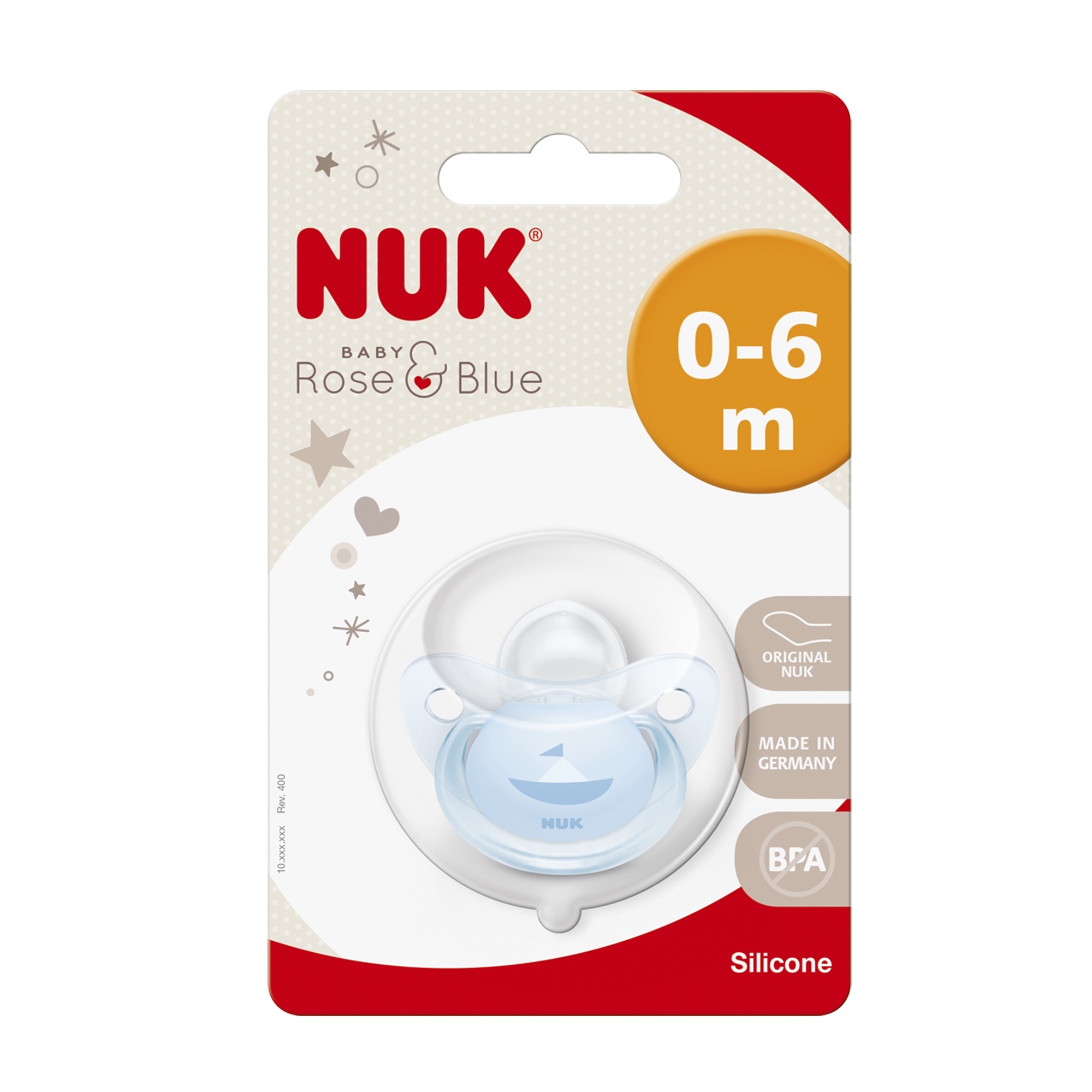 Пустышка Nuk Baby с 0месяцев Blue в ассортименте 10730084 - фото 4