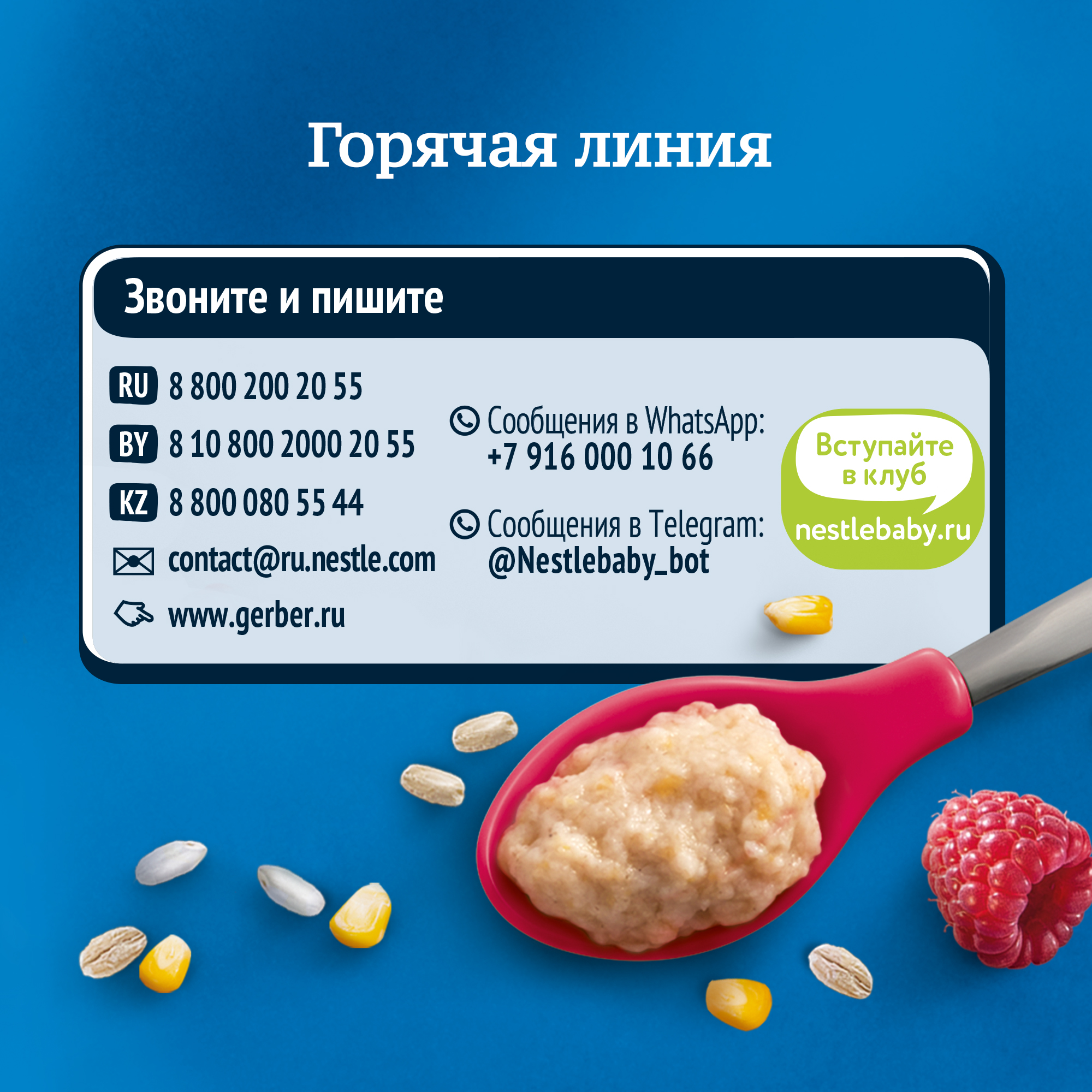 Каша молочная Gerber мультизлаковая с яблоком и малиной 180г с 6месяцев  купить по цене 199 ₽ в интернет-магазине Детский мир