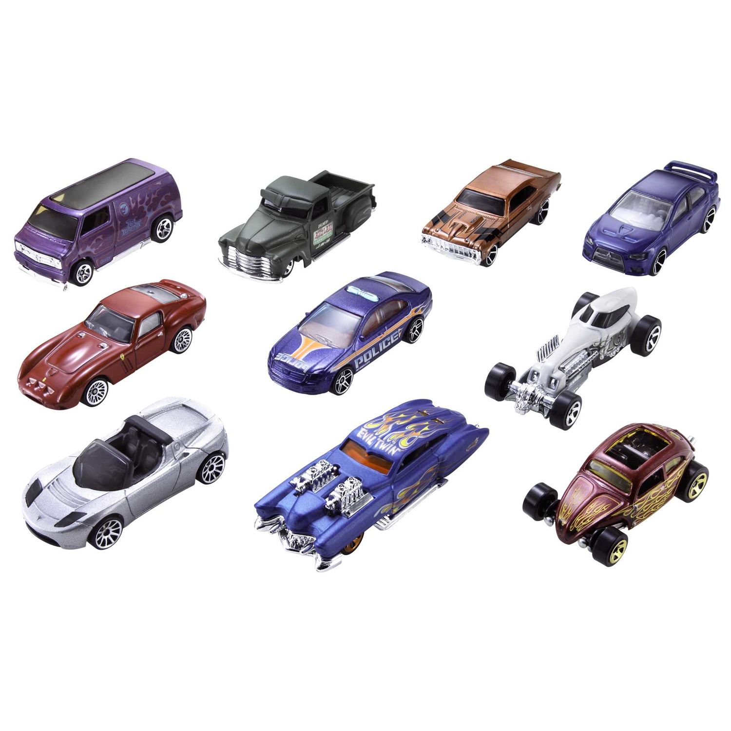 Машинки Hot Wheels Набор из 10 шт серия Basic купить по цене 3275 ₽ в  интернет-магазине Детский мир