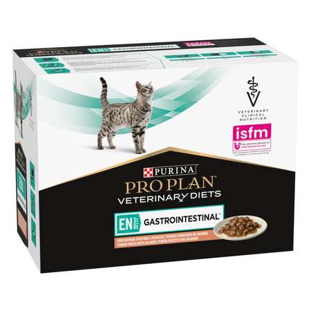 Корм для кошек Purina Pro Plan Veterinary diets 85г EN при расстройствах пищеварения с лососем