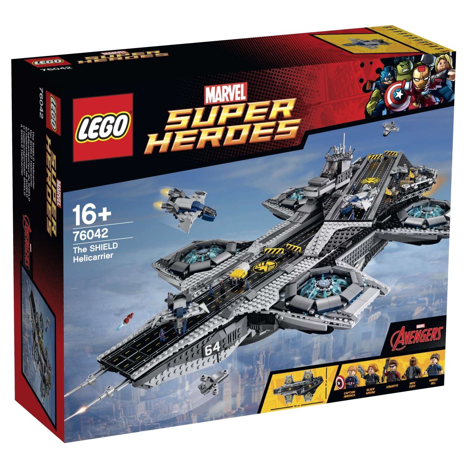 Конструктор LEGO Super Heroes Воздушный перевозчик организации Щ.И.Т. (76042) - фото 2