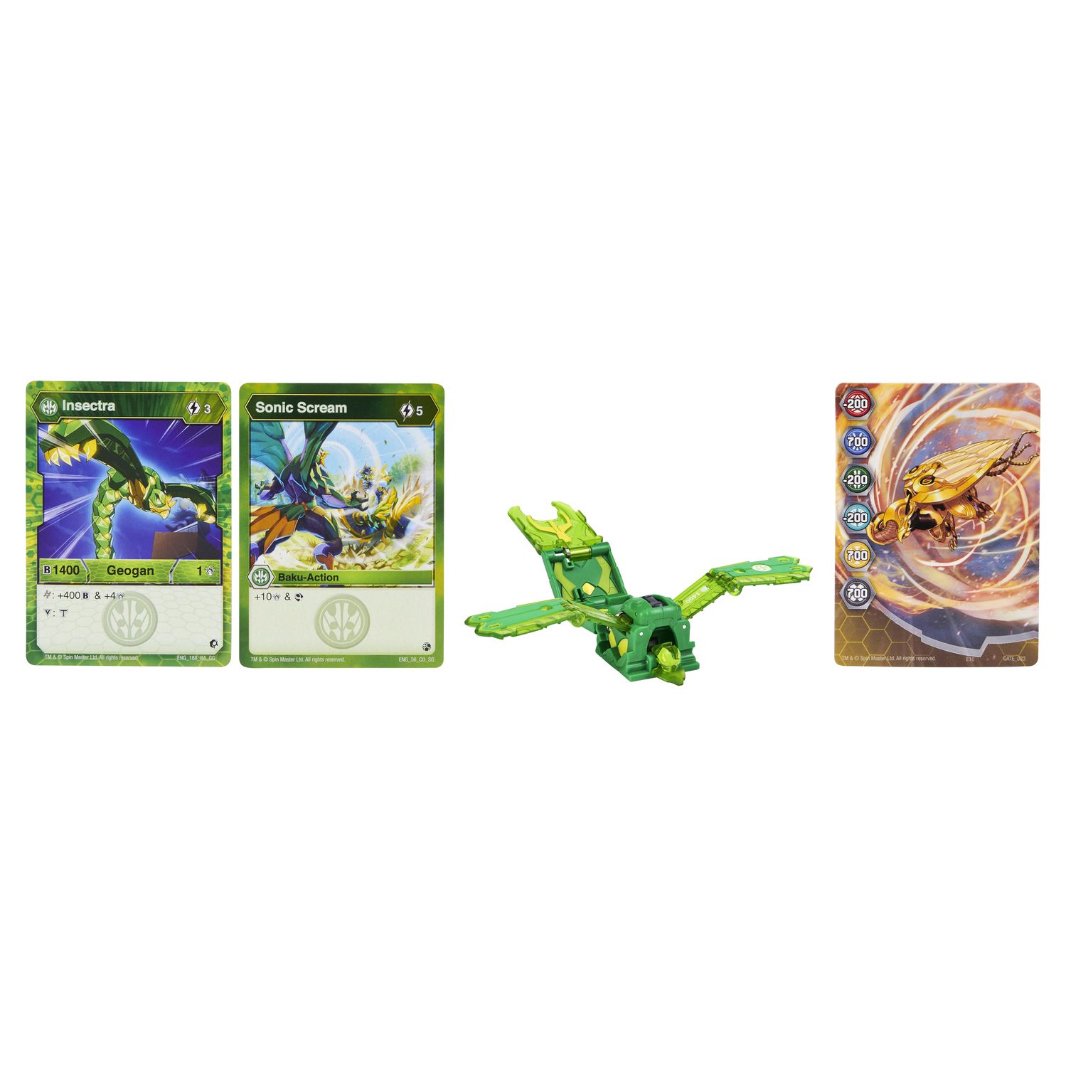 Фигурка-трансформер Bakugan Геоган S3 Bad Boss Green 6059850/20131555 - фото 1