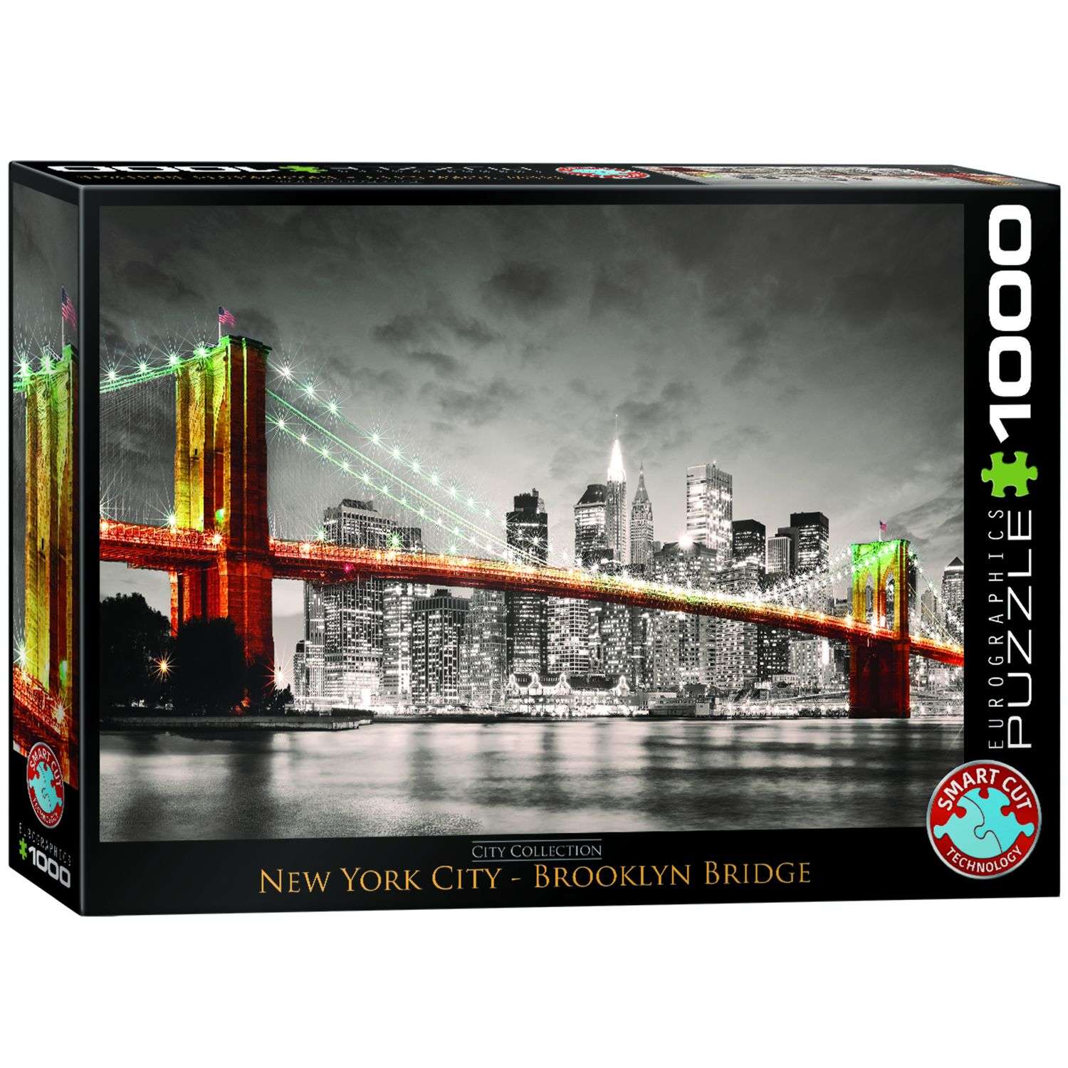 Пазлы Eurographics Нью-Йорк Бруклинский мост 1000 элементов 6000-0662 - фото 1