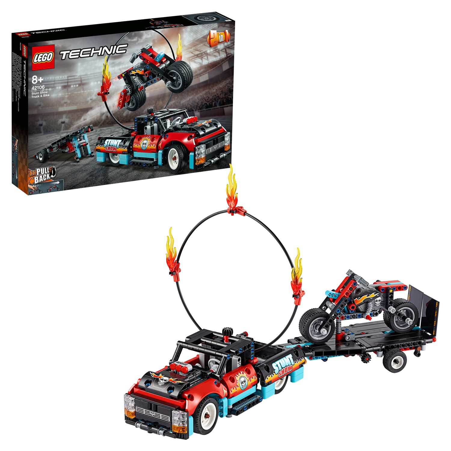 Конструктор LEGO Technic Шоу трюков на грузовиках и мотоциклах 42106 - фото 1