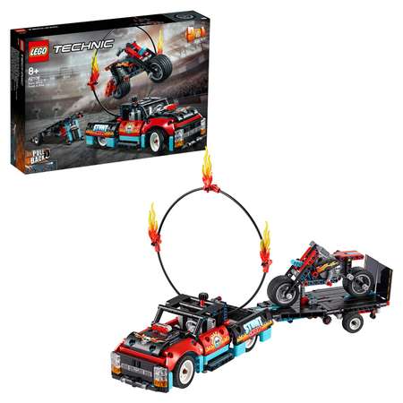 Конструктор LEGO Technic Шоу трюков на грузовиках и мотоциклах 42106