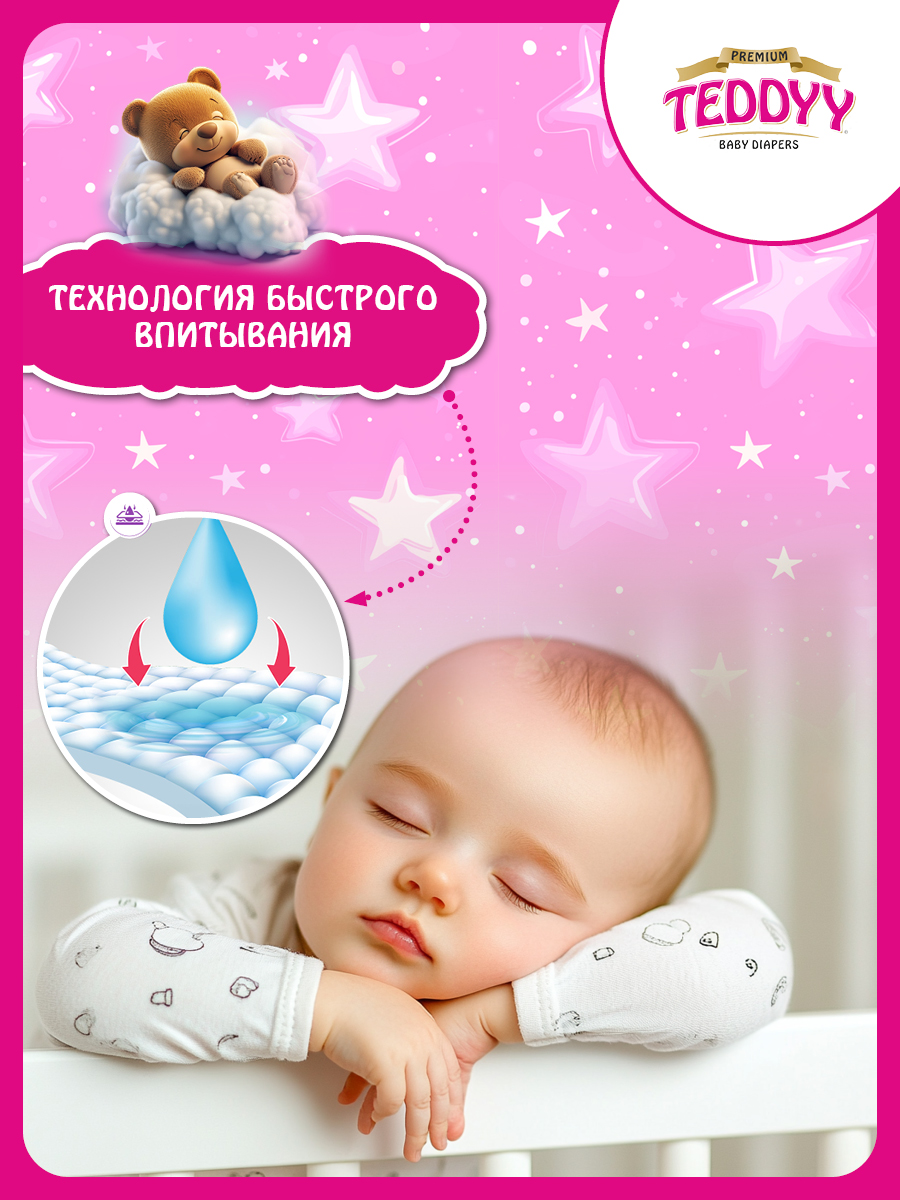 Подгузники Teddy Baby Premium - фото 9