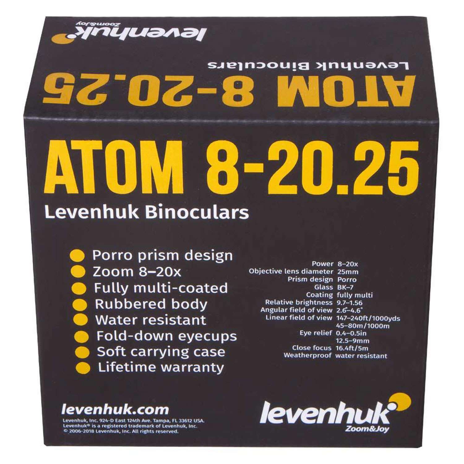 Бинокль Levenhuk Atom 8–20x25 - фото 12