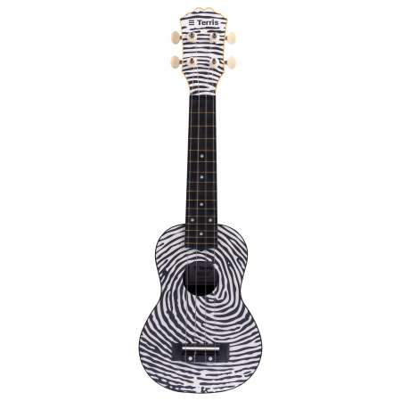 Гитара гавайская Terris укулеле сопрано PLUS-70 FINGERPRINT рисунок отпечаток пальца