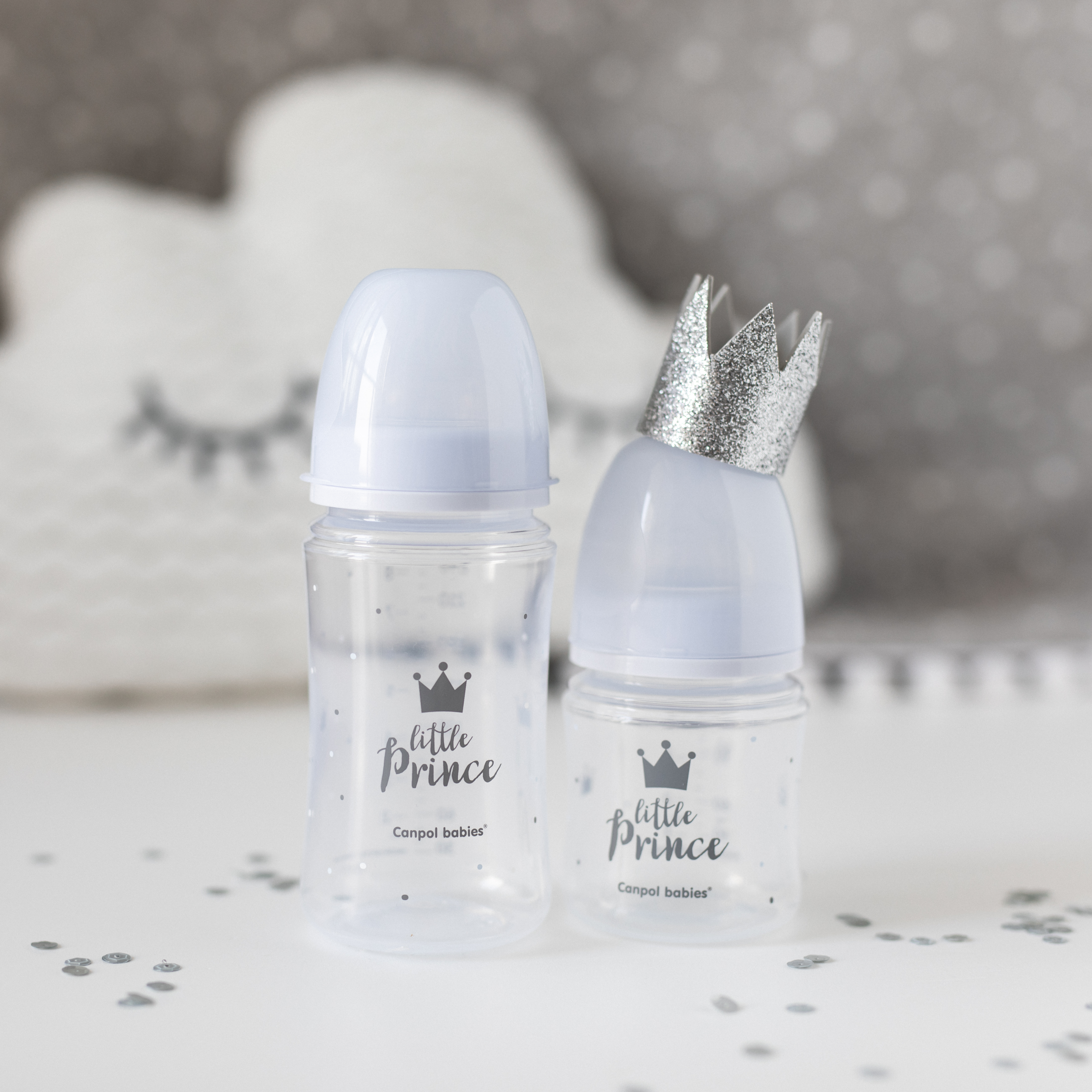 Бутылочка для кормления Canpol Babies EasyStart Royal Baby PP с широким горлышком 240мл с 3месяцев Голубой - фото 11