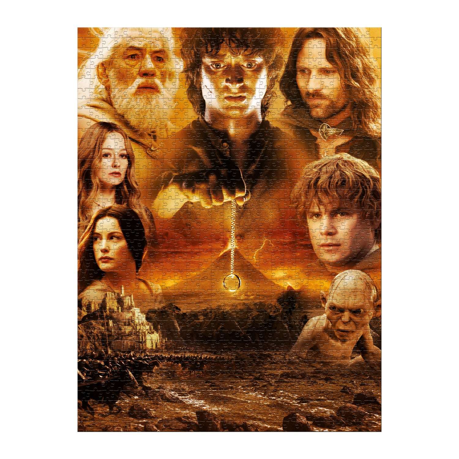 Пазл Winning Moves Lord of the Rings Властелин колец роковая гора 1000 деталей - фото 2
